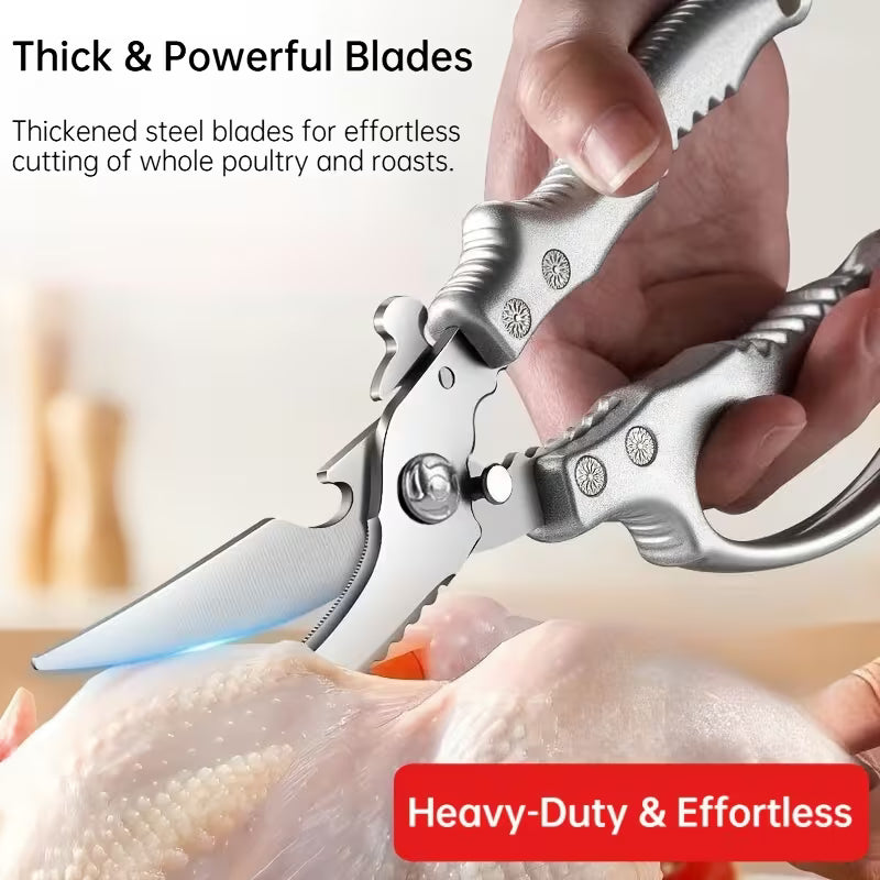 Heavy-Duty Multi-Purpose Kitchen Shears for Poultry & Seafood