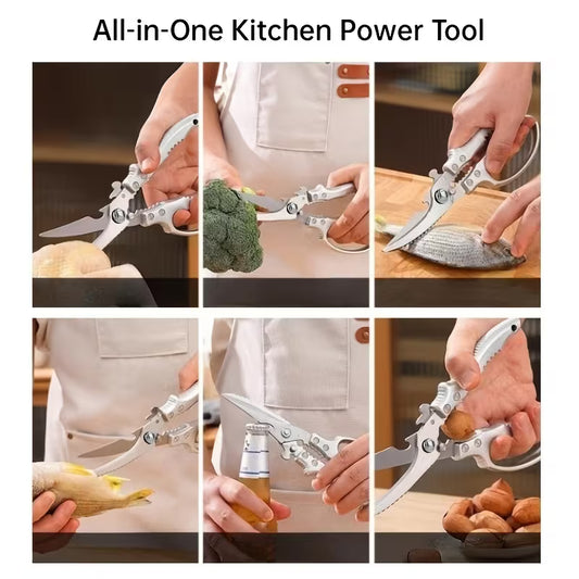 Heavy-Duty Multi-Purpose Kitchen Shears for Poultry & Seafood