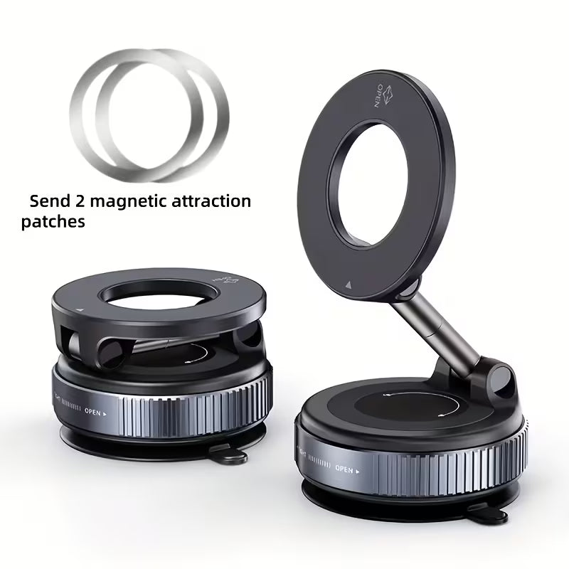 N52 Magnetische Telefoonhouder – 360° Draaibare Vacuümbevestiging