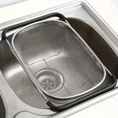 Stainless Steel Expandable Kitchen Sink Draining Basket