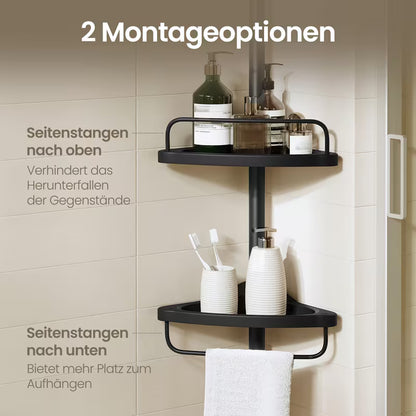 4-Tier Adjustable Bathroom Shower Shelf – Space Saving Organizer