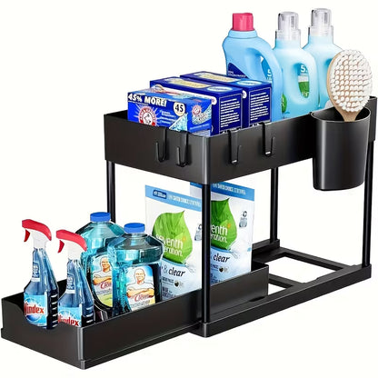 Uitschuifbare Organizer voor Onder de Gootsteen – 2 Laags