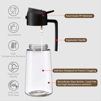 Oil Atomizer 470 ml – 2-in-1 Olieverstuiver & Oliekan