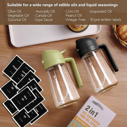 Oil Atomizer 470 ml – 2-in-1 Olieverstuiver & Oliekan