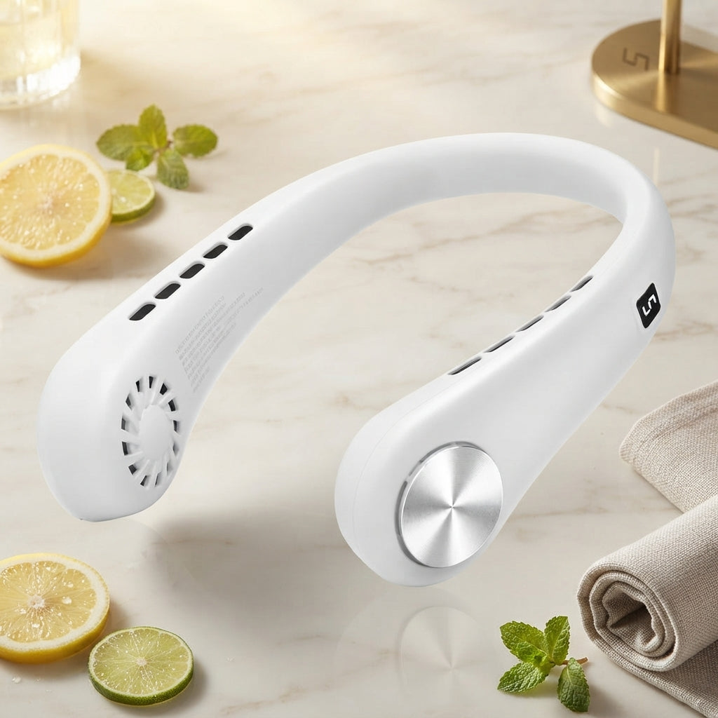 New Mini Neck Fan Portable Bladeless Hanging Neck Rechargeable Air