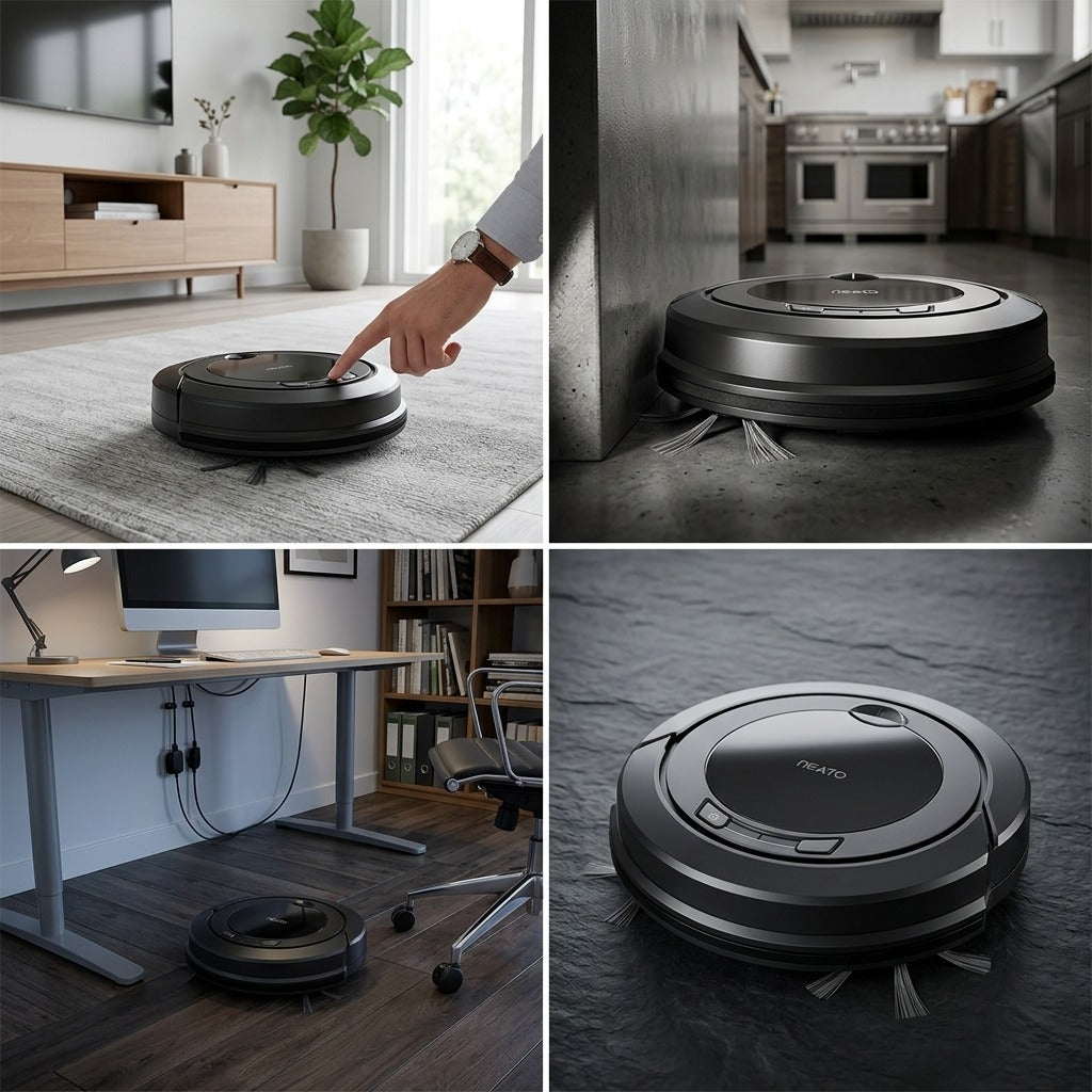 Nexxt 3-in-1 Robotstofzuiger met Dockingstation Zwart