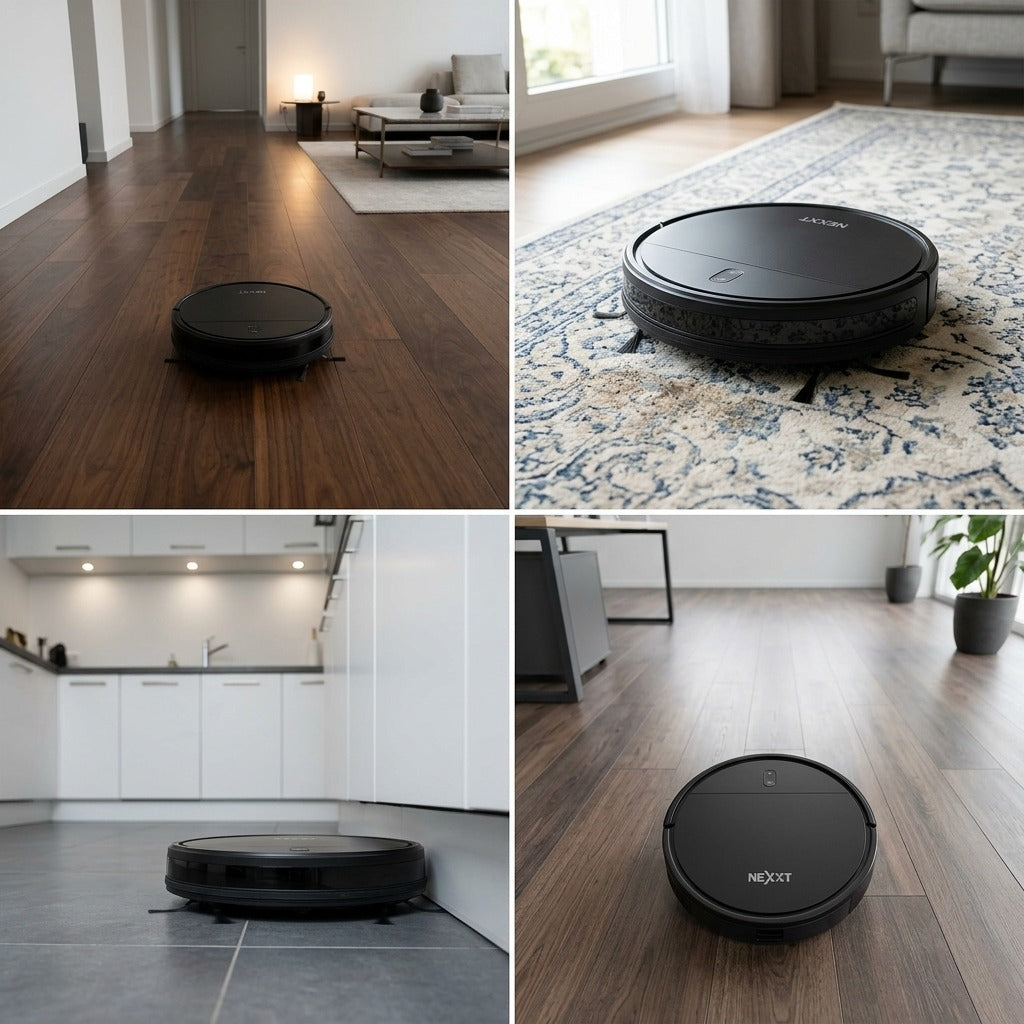 Nexxt 3-in-1 Robotstofzuiger met Dockingstation Zwart