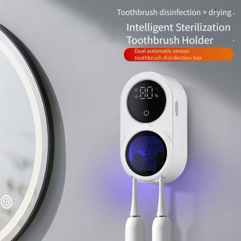 Slimme UV-Tandenborstelhouder met Automatische Droging & USB-Opladen