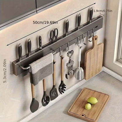 304 Stainless Steel Kitchen Knife & Utensil Storage Rack