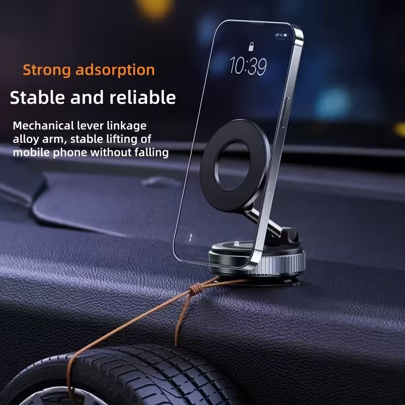 N52 Magnetische Telefoonhouder – 360° Draaibare Vacuümbevestiging