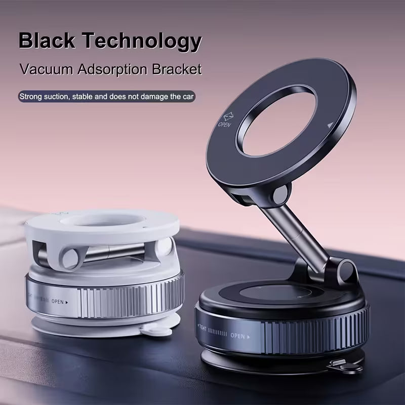N52 Magnetische Telefoonhouder – 360° Draaibare Vacuümbevestiging