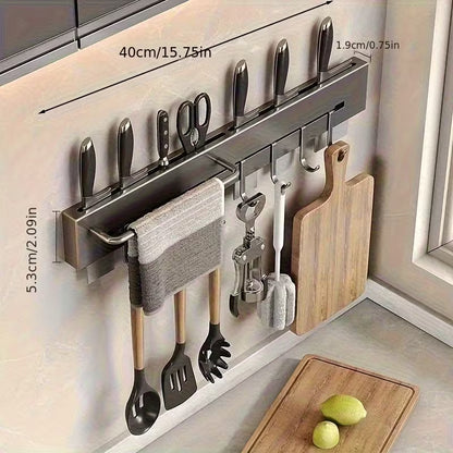 304 Stainless Steel Kitchen Knife & Utensil Storage Rack
