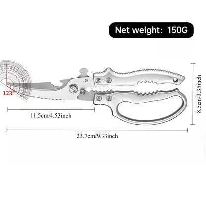 Heavy-Duty Multi-Purpose Kitchen Shears for Poultry & Seafood